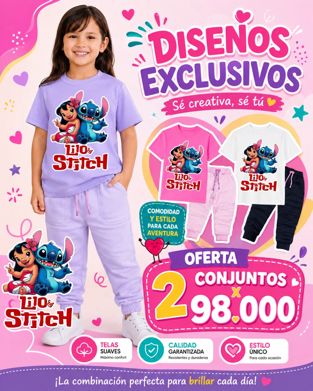 Conjunto niña GK Kids Lilo y Stitch