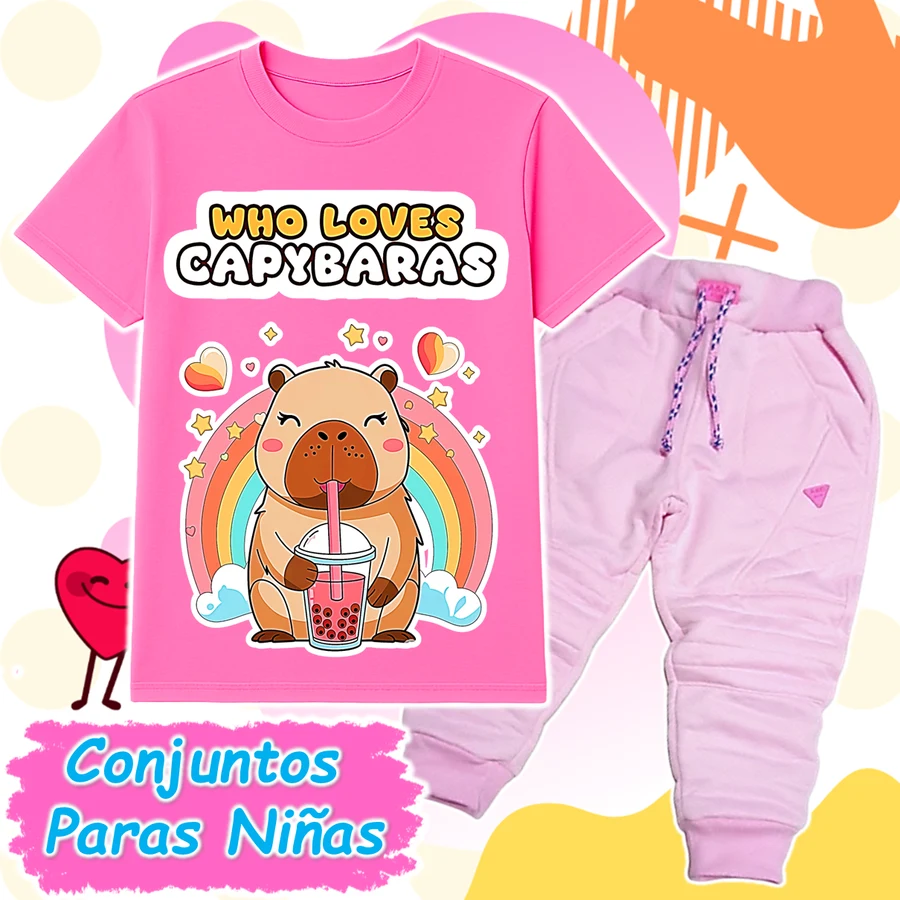 Conjunto Capibara Rosado