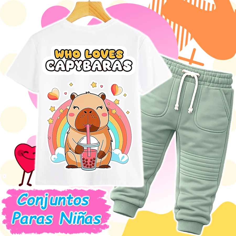 Conjunto Capibara Verde Niña