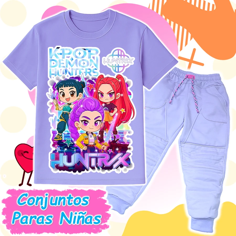 Conjunto Huntrix Lila