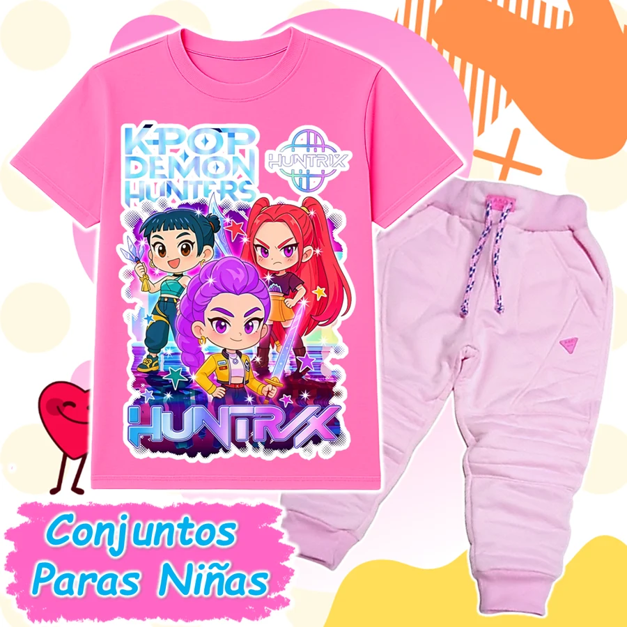 Conjunto Huntrix Rosado