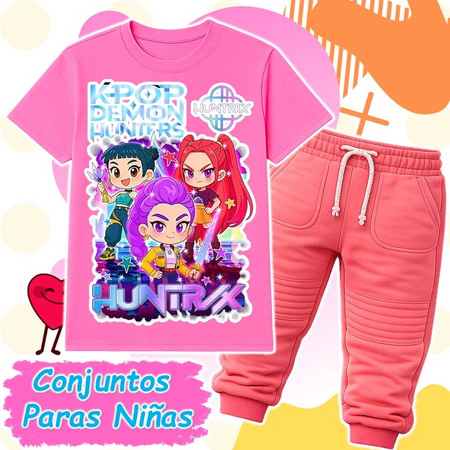 Conjunto Huntrix Salmon
