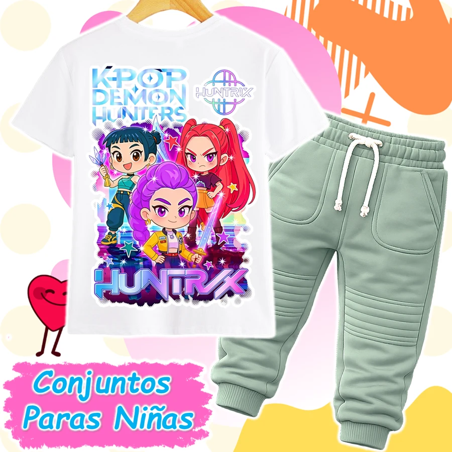 Conjunto Huntrix Verde Niña