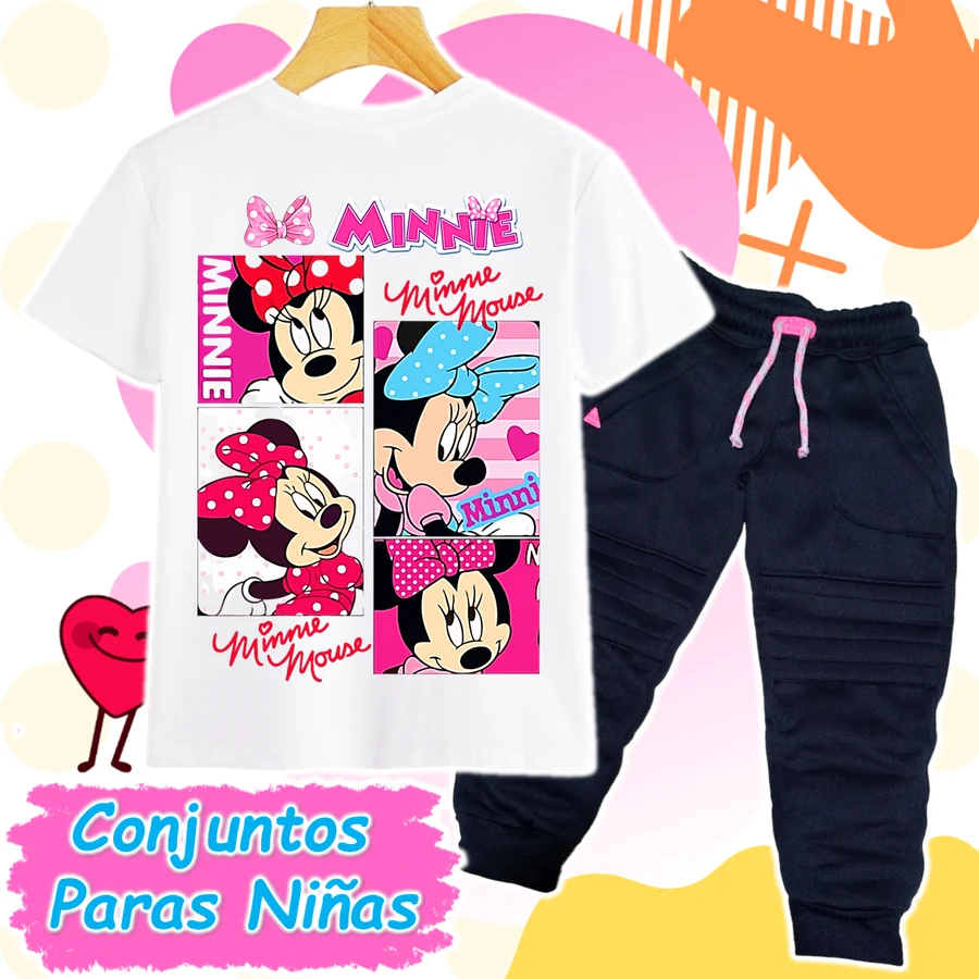 Conjunto Minnie Blanco/Azul