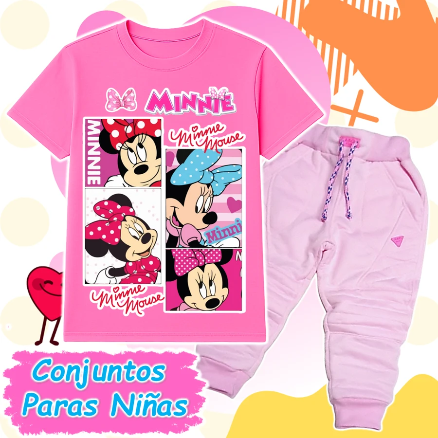 Conjunto Minnie Rosado