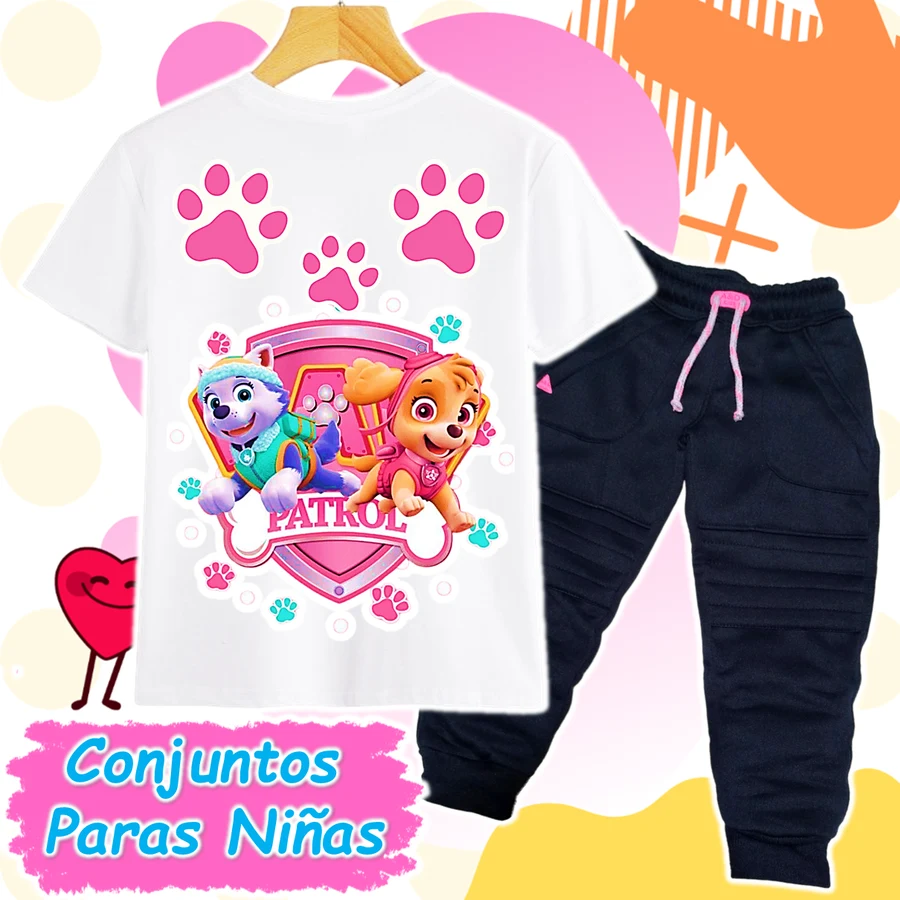 Conjunto Paw Patrol Blanco/Azul
