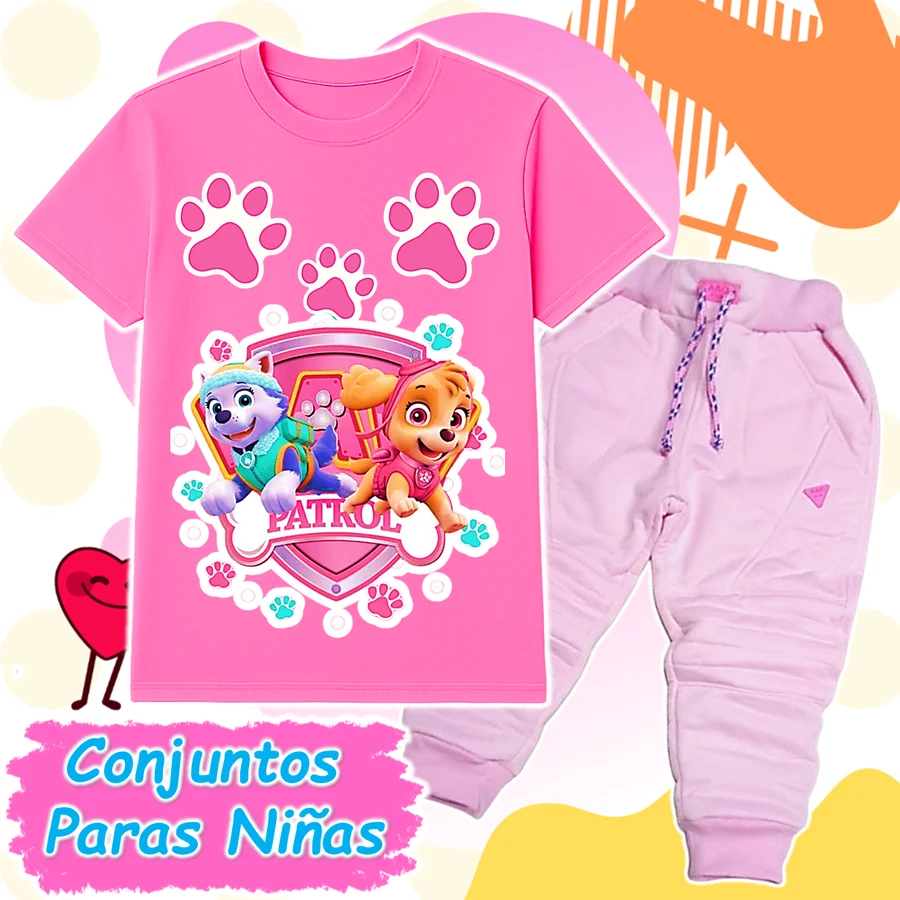 Conjunto Paw Patrol Rosado