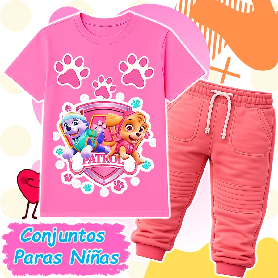 Conjunto Paw Patrol Salmon