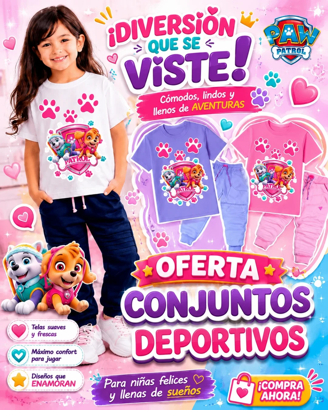 Conjunto niña GK Kids Paw Patrol