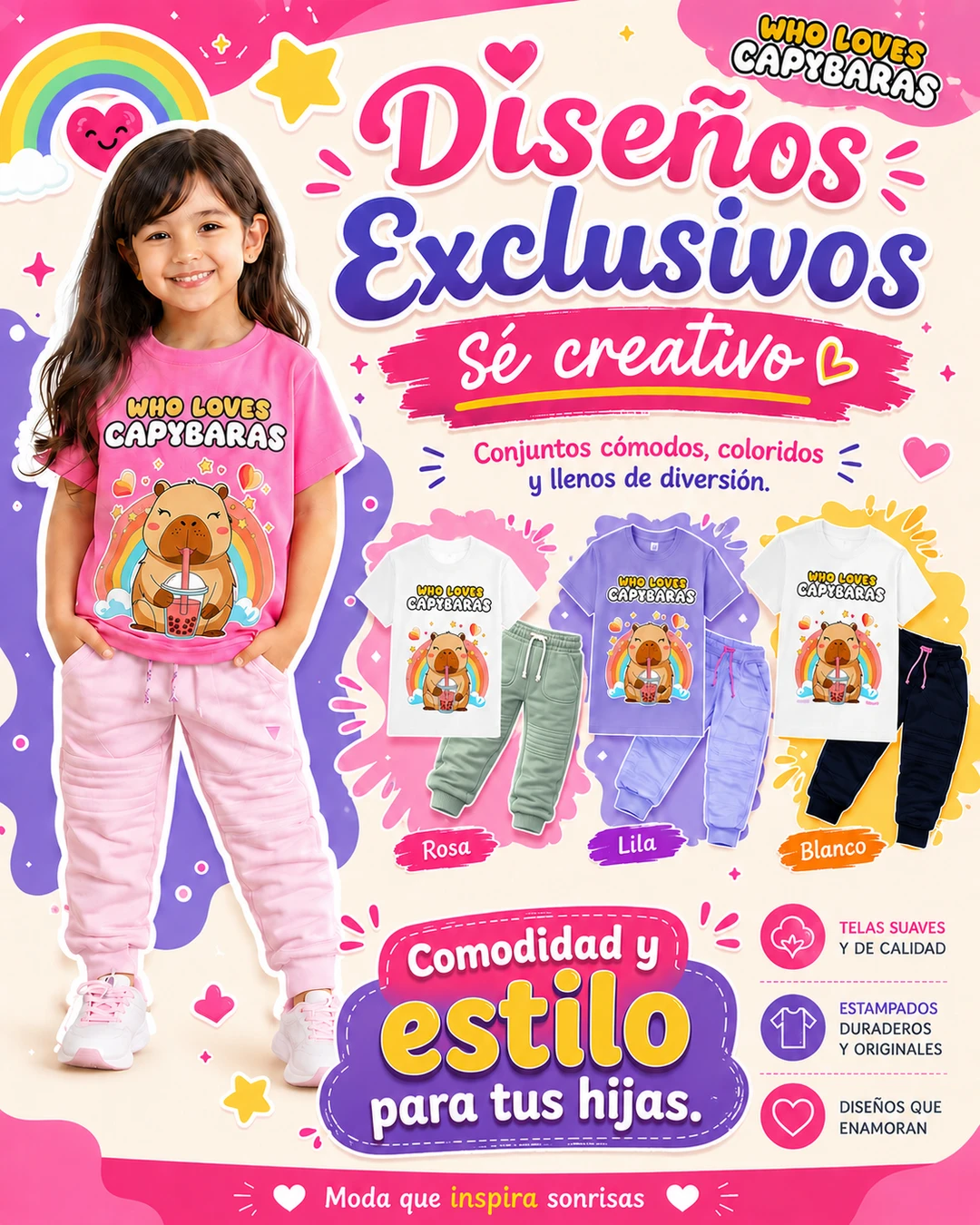 Conjunto niña GK Kids Capibara